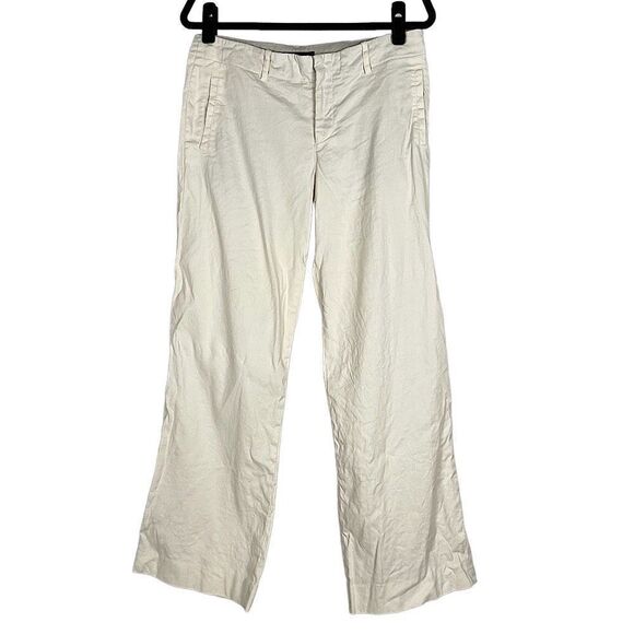 Peruvian Connection White Linen Trouser - Women’s 8 - Picture 1 of 7